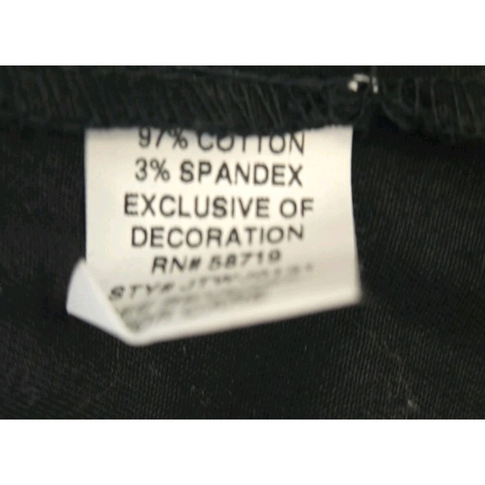 CHOICES Women's Embroidered Floral Black White Jacket Stretch Size Large - Picture 6 of 6